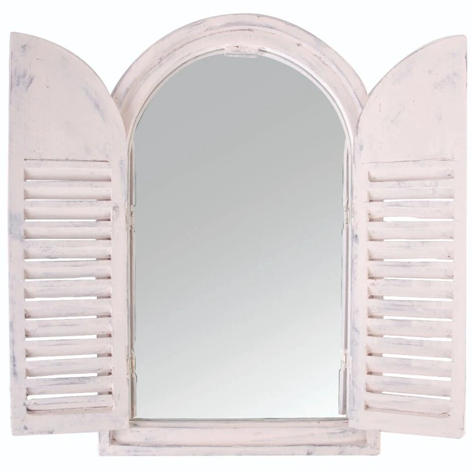 Garden Wall Mirror With Shutters 3 Garden Wall Mirror With Shutters