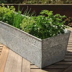 Embossed Galvanised Window Trough -KANG Plants Shop pr2000018441 card5 lg