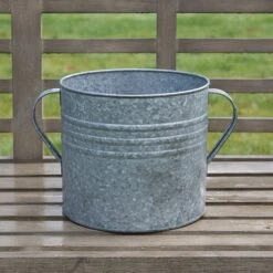 Galvanised Planter With Handles -KANG Plants Shop pr2000026340 card2 lg