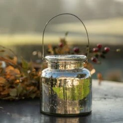 Mercury Glass Jar Lantern -KANG Plants Shop pr2000027869 card2 lg