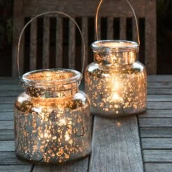 Mercury Glass Jar Lantern -KANG Plants Shop pr2000027869 card4 lg