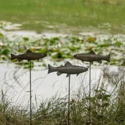 Antique Pewter Metal Trout Stake -KANG Plants Shop pr2000028881 card10 lg