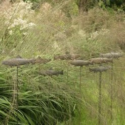 Antique Pewter Metal Trout Stake -KANG Plants Shop pr2000028881 card3 lg