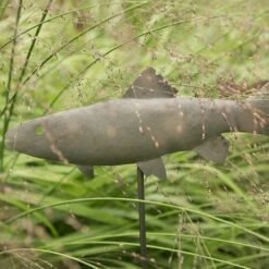 Antique Pewter Metal Trout Stake -KANG Plants Shop pr2000028881 card4 lg