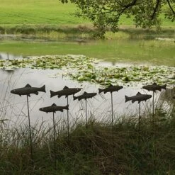 Antique Pewter Metal Trout Stake -KANG Plants Shop pr2000028881 card6 lg