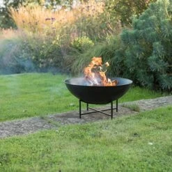 Iron Fire Pit Bowl With Cross Base 7 Iron Fire Pit Bowl With Cross Base -KANG Plants Shop pr2000028956 card7 lg