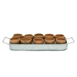 Terracotta Grow Pots - Set Of 10 With Tray -KANG Plants Shop pr2000029288 card9 lg