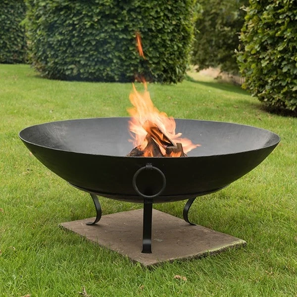 Iron Disc Fire Pit Bowl With Tripod Base 4 Iron Disc Fire Pit Bowl With Tripod Base - Image 2