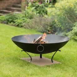 Iron Disc Fire Pit Bowl With Tripod Base 11 Iron Disc Fire Pit Bowl With Tripod Base -KANG Plants Shop pr2000029435 card4 lg