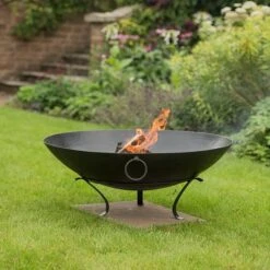 Iron Disc Fire Pit Bowl With Tripod Base 12 Iron Disc Fire Pit Bowl With Tripod Base -KANG Plants Shop pr2000029435 card5 lg