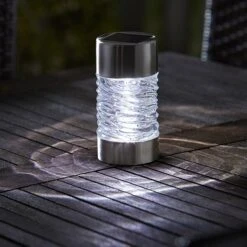 Martello Stainless Steel Solar Stake Lights - Set Of 4 -KANG Plants Shop pr2000030043 card2 lg