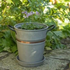 Planter With Copper Belt And Tray 10 Planter With Copper Belt And Tray -KANG Plants Shop pr2000031454 card4 lg