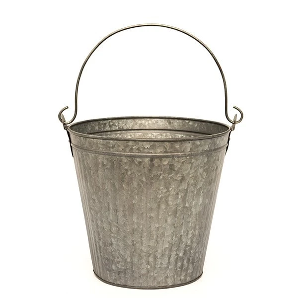 Galvanised Bucket 4 Galvanised Bucket - Image 2