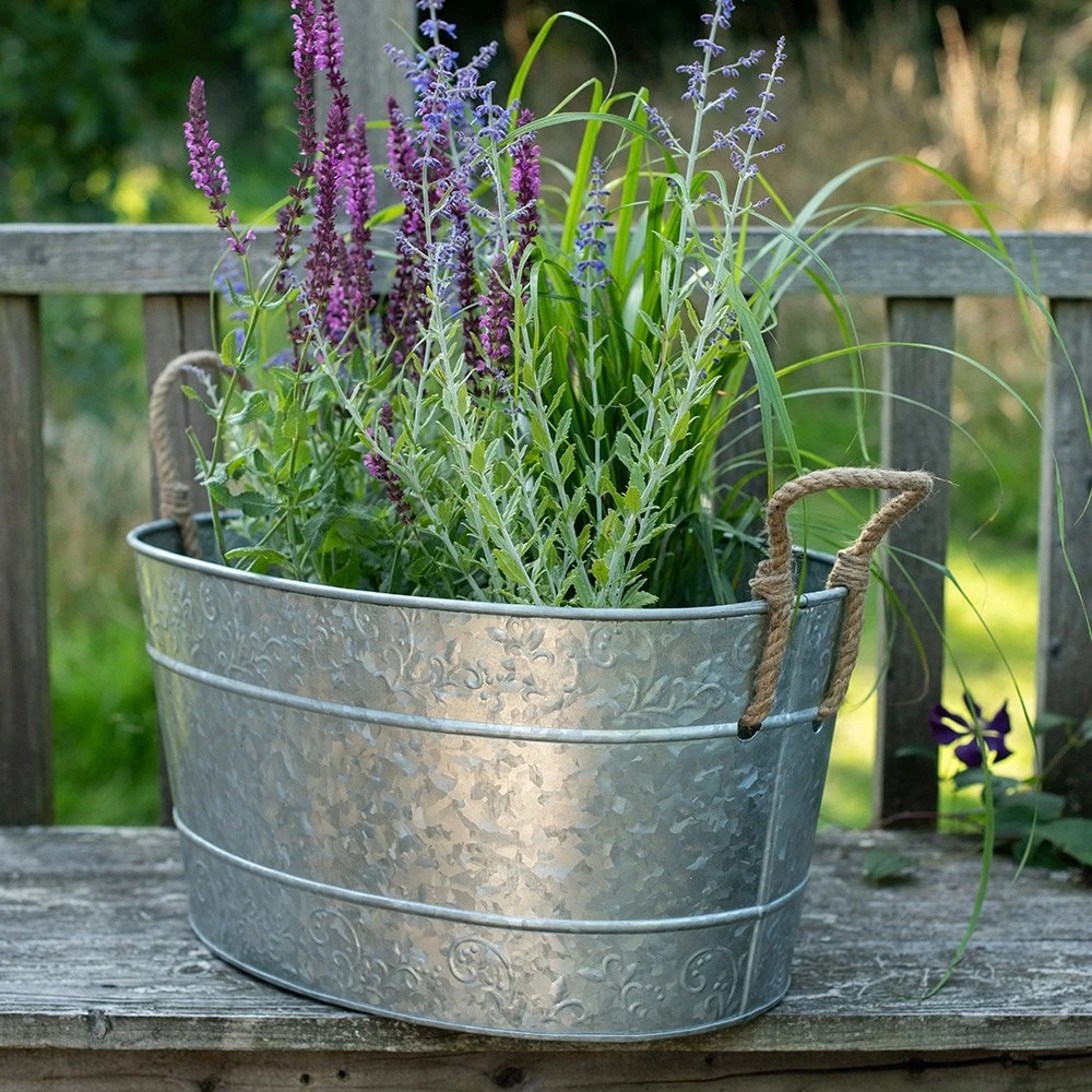 Galvanised Trough For Plants Or Drinks 4 Galvanised Trough For Plants Or Drinks - Image 2