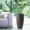 Pure Soft Round High Pot Anthracite -KANG Plants Shop pr2000032308