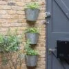 Galvanised Corner Wall Planters - Set Of 3 2 Galvanised Corner Wall Planters - Set Of 3 -KANG Plants Shop pr2000033944