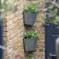 Galvanised Corner Wall Planters - Set Of 3 10 Galvanised Corner Wall Planters - Set Of 3 -KANG Plants Shop pr2000033944 card4 lg