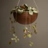Hanging Ribbed Bowl - Dark Rust -KANG Plants Shop pr2000034041