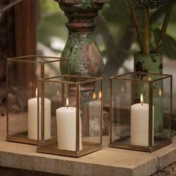 Simple Terrarium / Tealight Holder With Tray Base -KANG Plants Shop pr2000037497 card5 lg