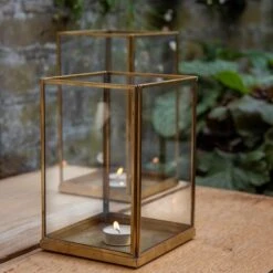 Simple Terrarium / Tealight Holder With Tray Base -KANG Plants Shop pr2000037497 card7 lg