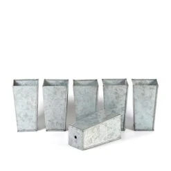Tall Galvanised Root Trainer Pots - Set Of 6 -KANG Plants Shop pr2000037515 card3 lg