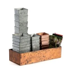 Tall Galvanised Root Trainer Pots - Set Of 6 -KANG Plants Shop pr2000037515 card4 lg