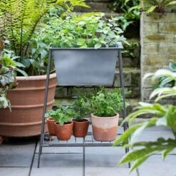 Trough On Stand With Shelf - Short -KANG Plants Shop pr2000037548 card3 lg