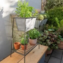 Trough On Stand With Shelf - Short -KANG Plants Shop pr2000037548 card6 lg