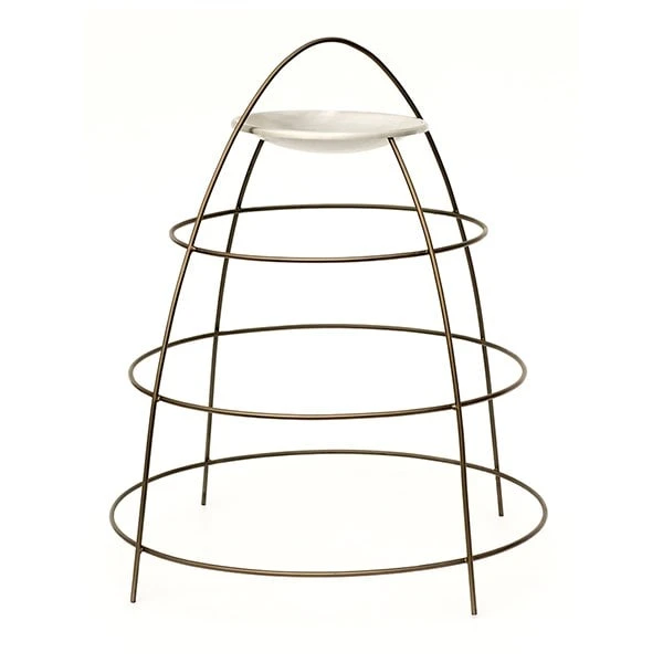 Plant Support With Bird Bowl - Crocus Green 5 Plant Support With Bird Bowl - Crocus Green - Image 3