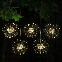 Hanging Firework Light Chain - Set Of 5