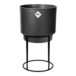 Matt Black Planter With Stand 8 Matt Black Planter With Stand -KANG Plants Shop pr2000038250 card3 lg