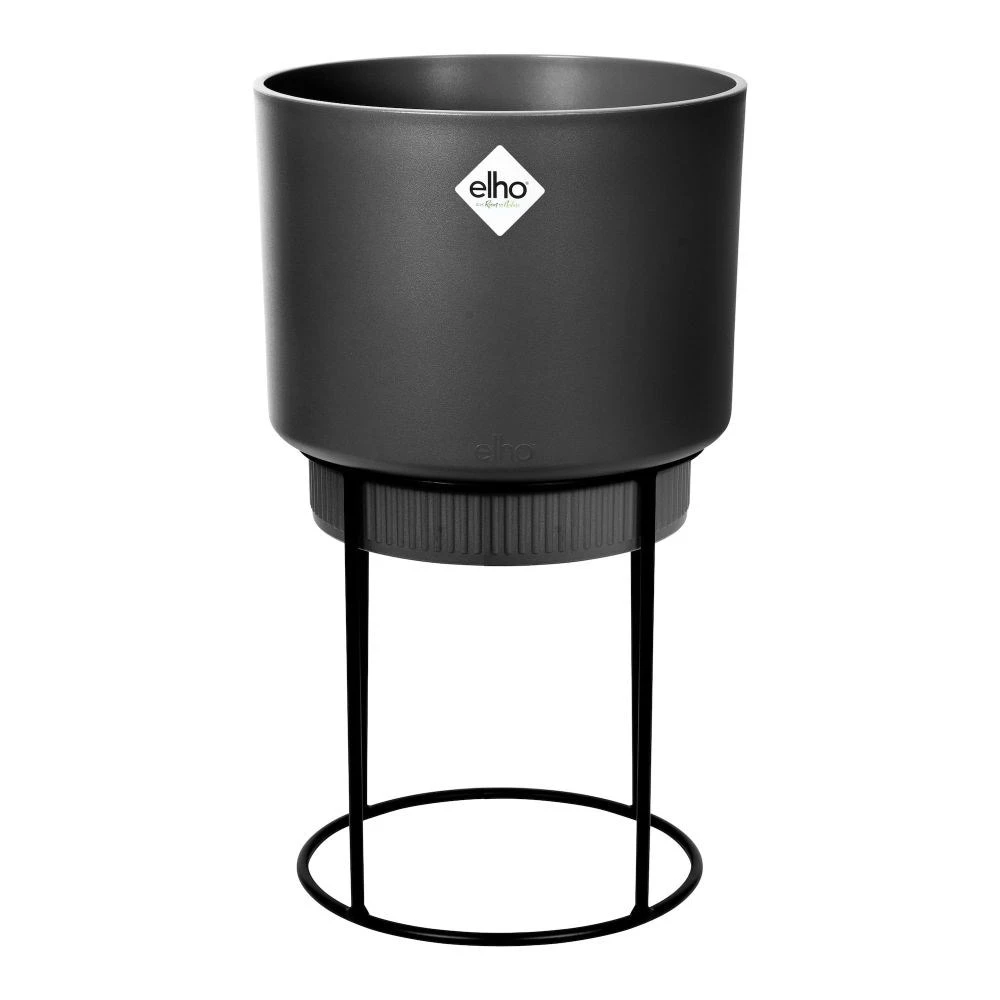 Matt Black Planter With Stand 5 Matt Black Planter With Stand - Image 3
