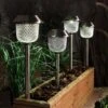 White Mesh Stake Lights - Set Of 4 -KANG Plants Shop pr2000040559