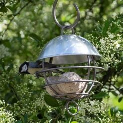 Brushed Aluminium Satellite Fat Ball Feeder 10 Brushed Aluminium Satellite Fat Ball Feeder -KANG Plants Shop pr2000040682 card4 lg
