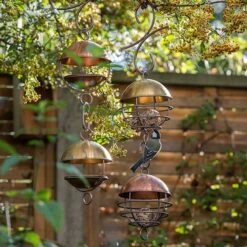 Brushed Copper Satellite Bird Seed Feeder 11 Brushed Copper Satellite Bird Seed Feeder -KANG Plants Shop pr2000040690 card3 lg