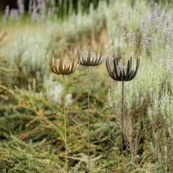 Flower Stake Tealight Holder - Antique Bronze -KANG Plants Shop pr2000040769 card4 lg