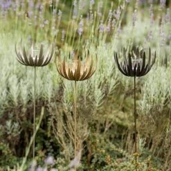 Flower Stake Tealight Holder - Antique Brass -KANG Plants Shop pr2000040770 card4 lg