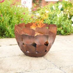 Outdoor Metal Industrial Fire Bowl Rust -KANG Plants Shop pr2000041002 card2 lg