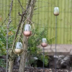 Tulip Stake Tealight Holder (adjustable Height) - Brushed Copper -KANG Plants Shop pr2000041728 card8 lg