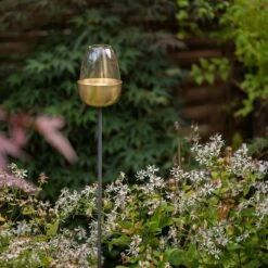 Tulip Stake Tealight Holder (adjustable Height) - Brushed Brass -KANG Plants Shop pr2000041729 card7 lg