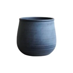 Handthrown Terracotta Plant Pot - Blue -KANG Plants Shop pr2000043091 card2 lg