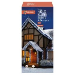 White LED Cluster Lights With Timer