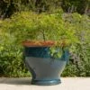 Dark Teal Bellied Planter 2 Dark Teal Bellied Planter -KANG Plants Shop pr2000045004