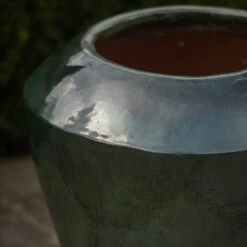 Glazed Terracotta Feature Pot - Moss Green 10 Glazed Terracotta Feature Pot - Moss Green -KANG Plants Shop pr2000046302 card3 lg