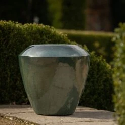 Glazed Terracotta Feature Pot - Moss Green 12 Glazed Terracotta Feature Pot - Moss Green -KANG Plants Shop pr2000046302 card5 lg