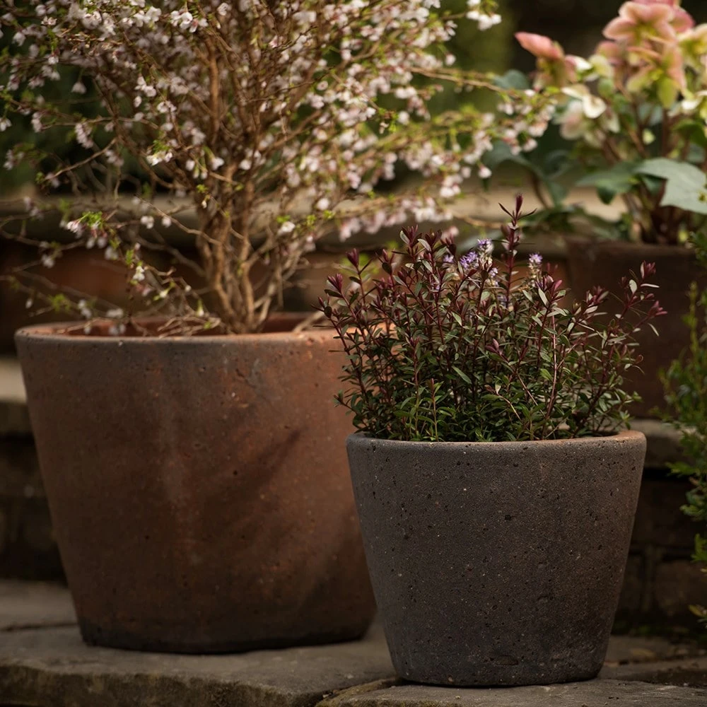 Tapered Terracotta Pot - Sandblasted 4 Tapered Terracotta Pot - Sandblasted - Image 2