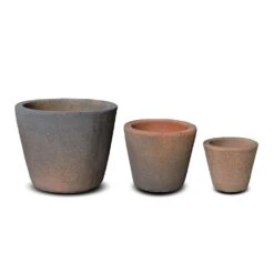 Tapered Terracotta Pot - Sandblasted 15 Tapered Terracotta Pot - Sandblasted -KANG Plants Shop pr2000046314 card7 lg