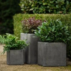 Cement Cube Pot - Waxed -KANG Plants Shop pr2000046317 card2 lg