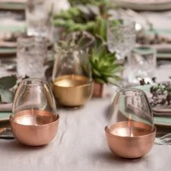 Tulip Tealight Holder - Copper -KANG Plants Shop pr2000046888 card4 lg