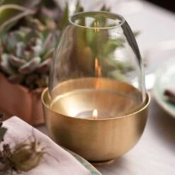 Tulip Tealight Holder - Brass -KANG Plants Shop pr2000046889 card4 lg